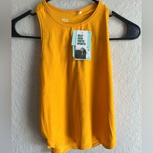 NWT Girls XS DSG Movement Performance Tank Top - Gold